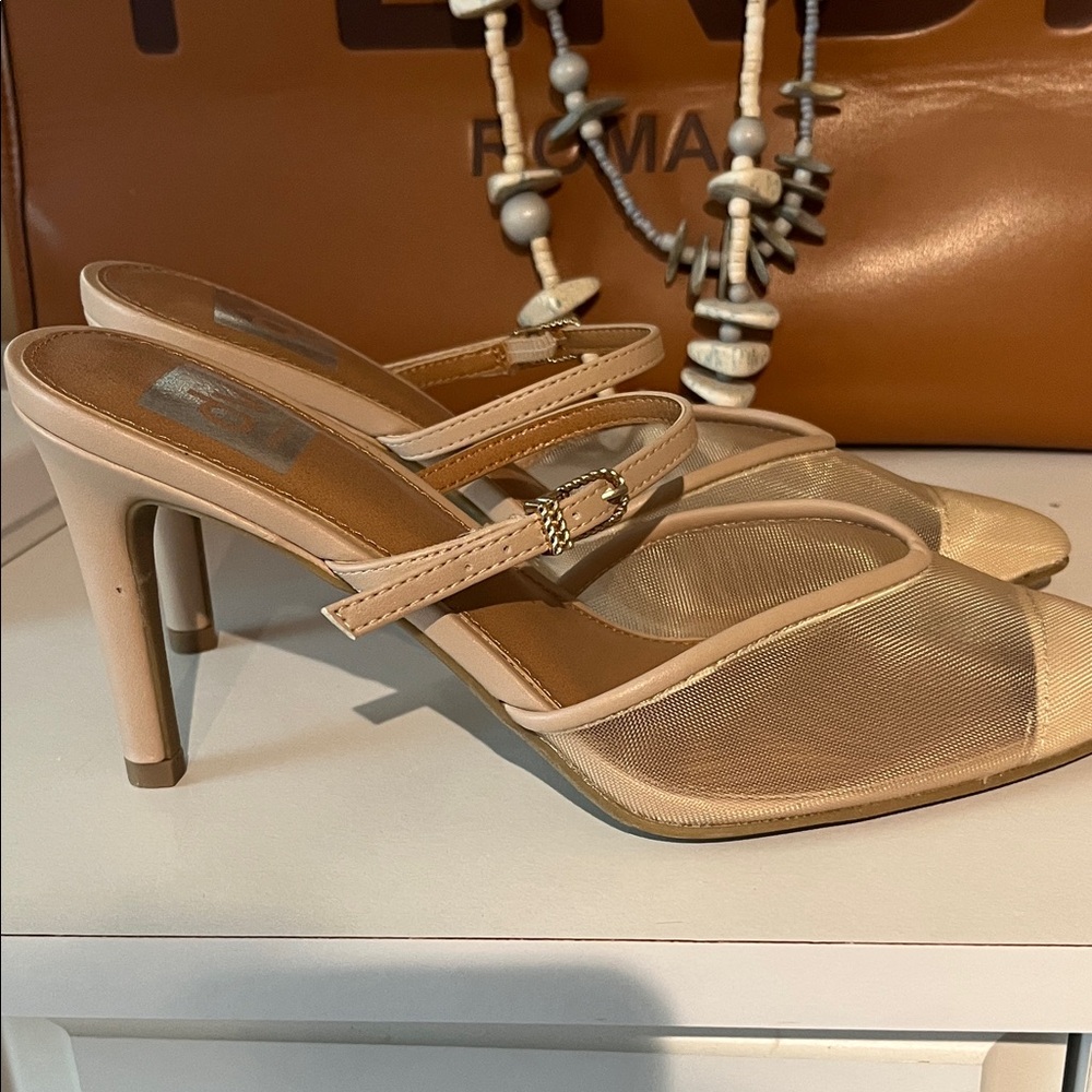 DV by Dolce Vita Nude Mesh Heels